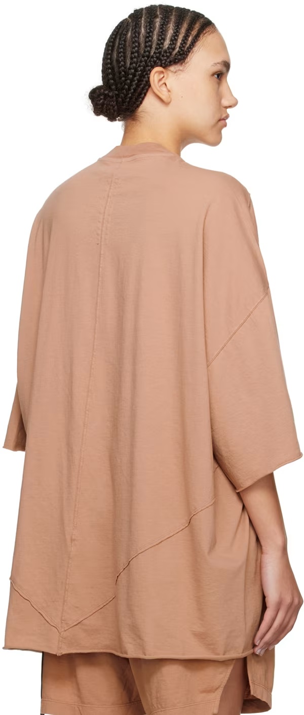 Rick Owens Drkshdw Pink Tommy T-shirt In Pink