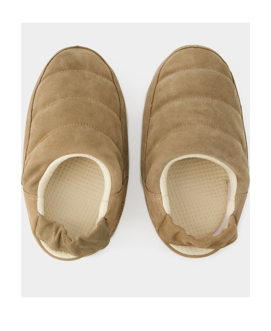 Moon Boot Evolution Sandals - - Suede - Sand In Brown