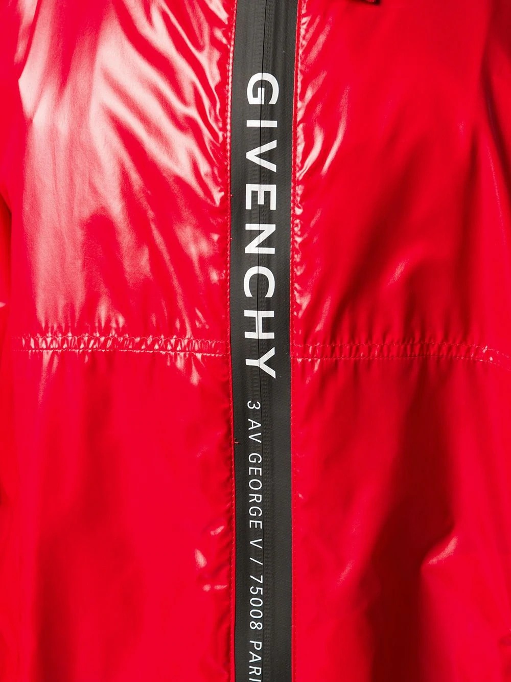 Givenchy Women's Hooded Wind Jacket In Red