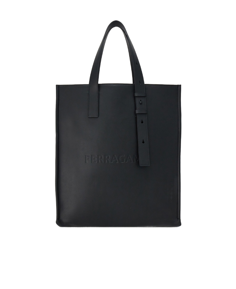 FERRAGAMO EMBOSSED LOGO HANDBAG 
