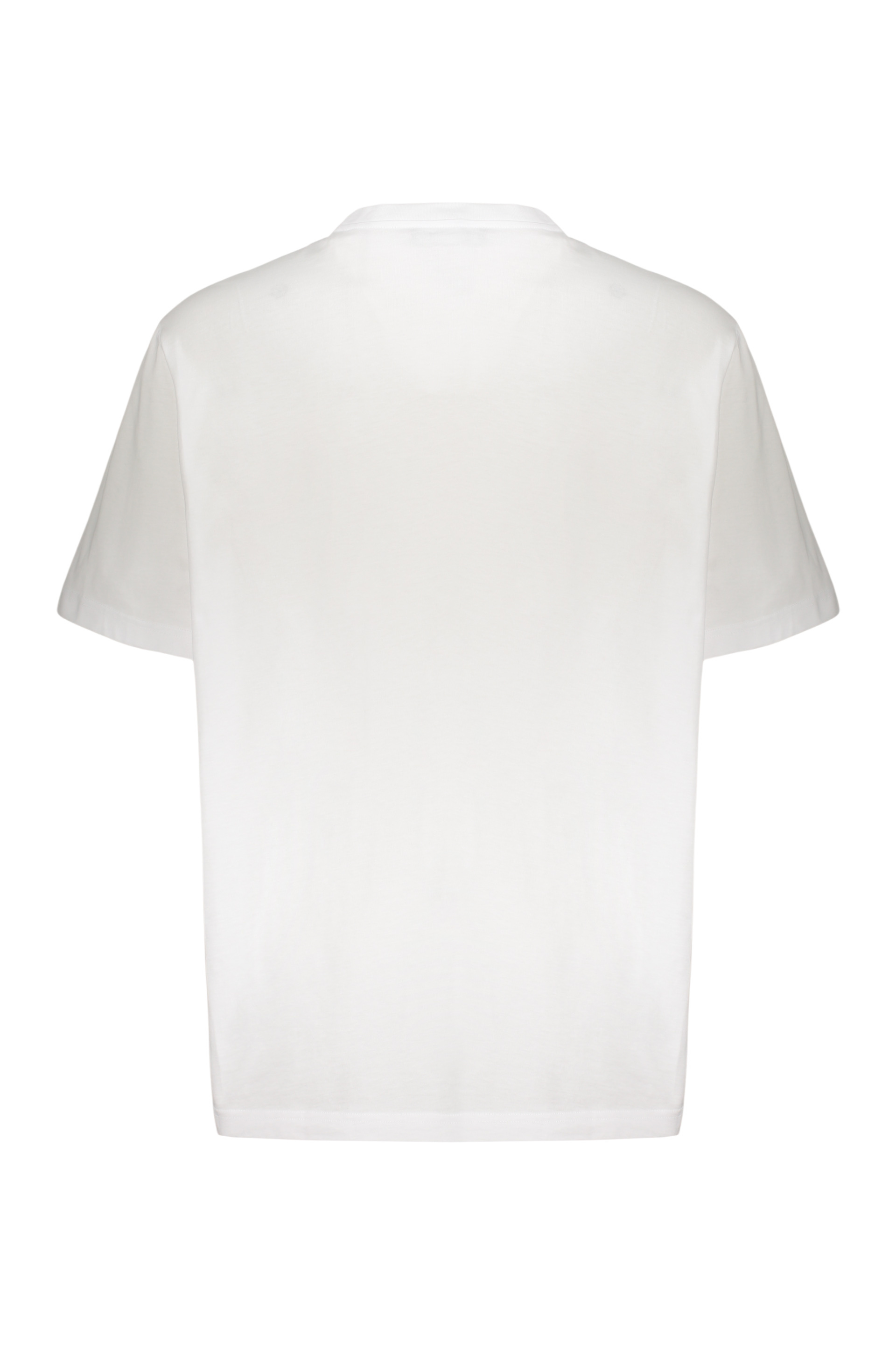 Versace Short Sleeve Cotton Polo Shirt In White