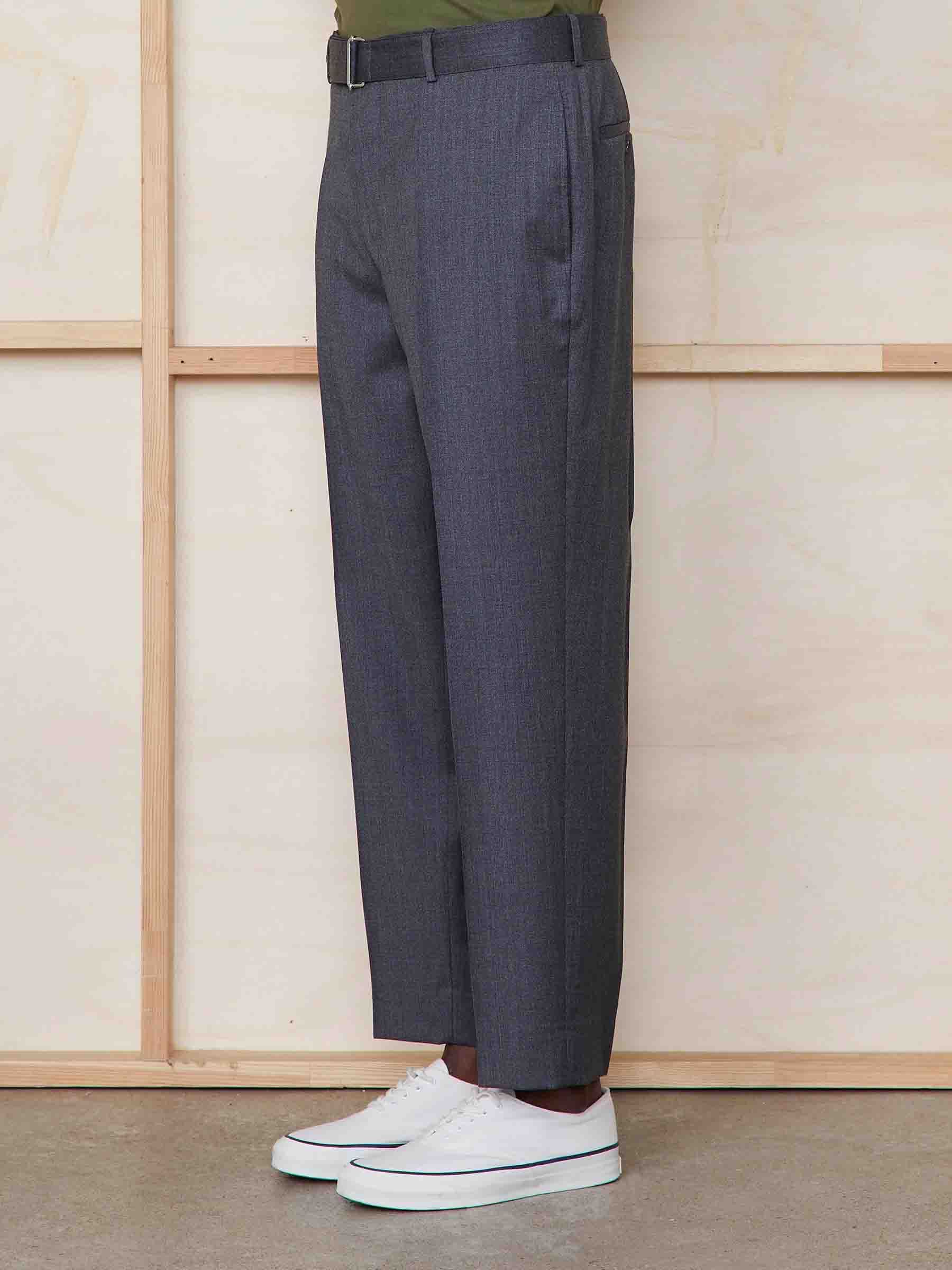 OFFICINE GENERALE OFFICINE GÉNÉRALE HOCHE WOOL DRESS TROUSERS