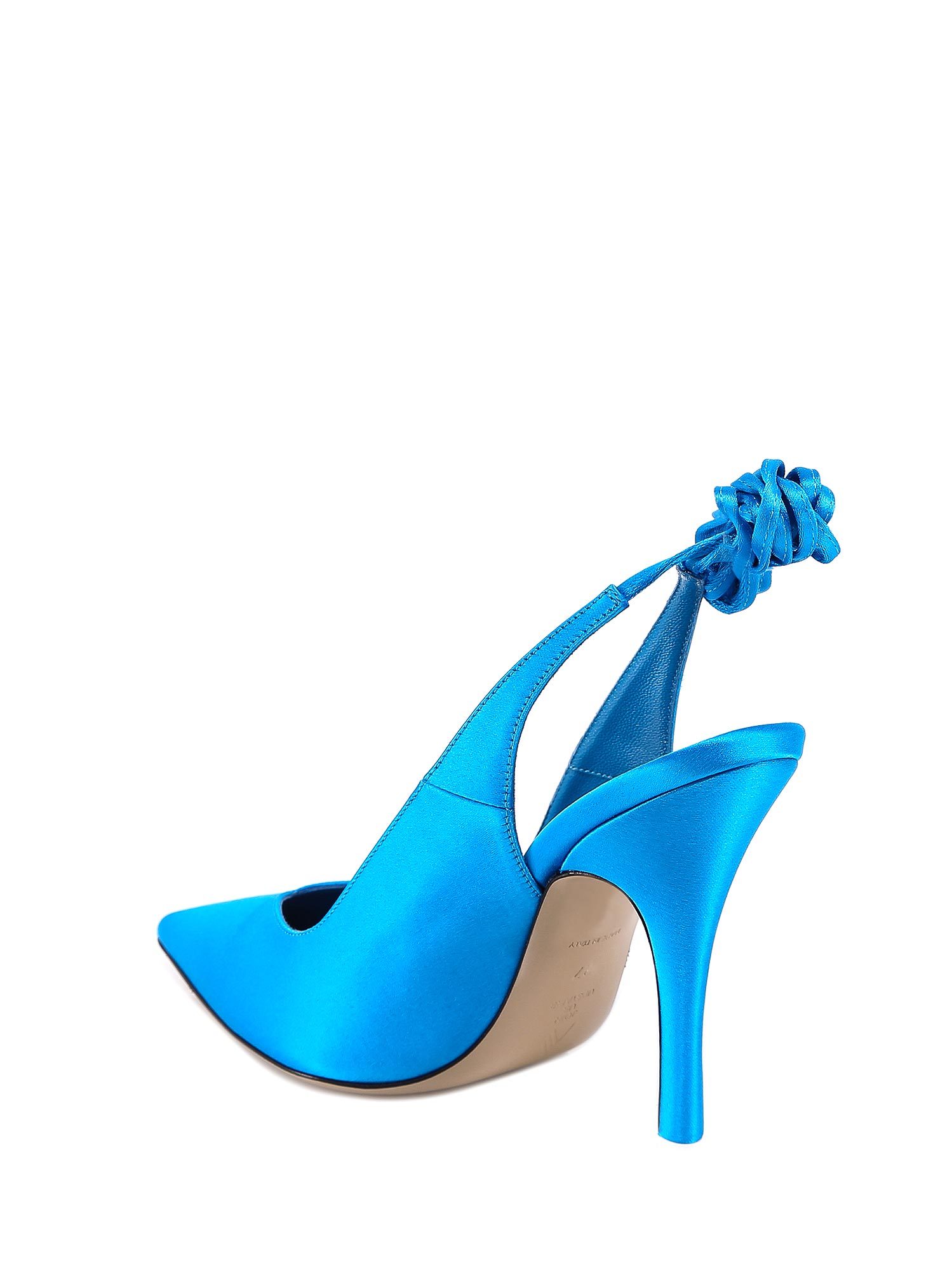 Attico Turquoise Venus Slingback 105 Pumps In Blue