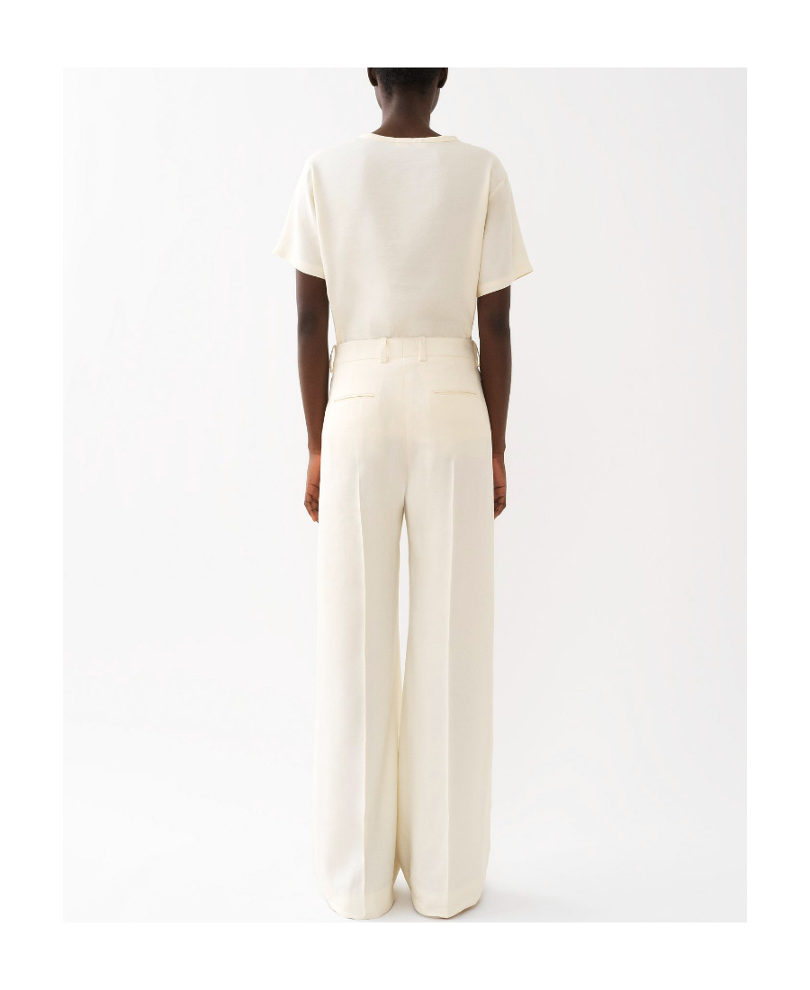 Chloé T-shirt With Round Neck And Short Sleeves In White