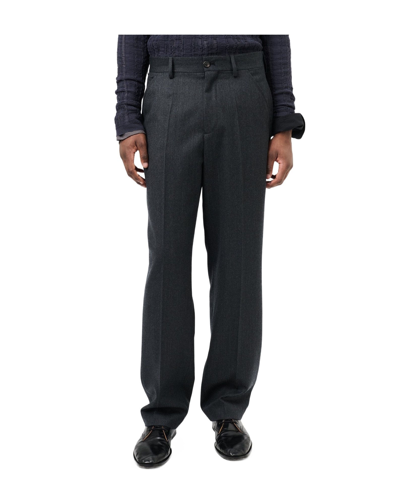 Our Legacy Maitre D Belt-loop Casual Pants In Black