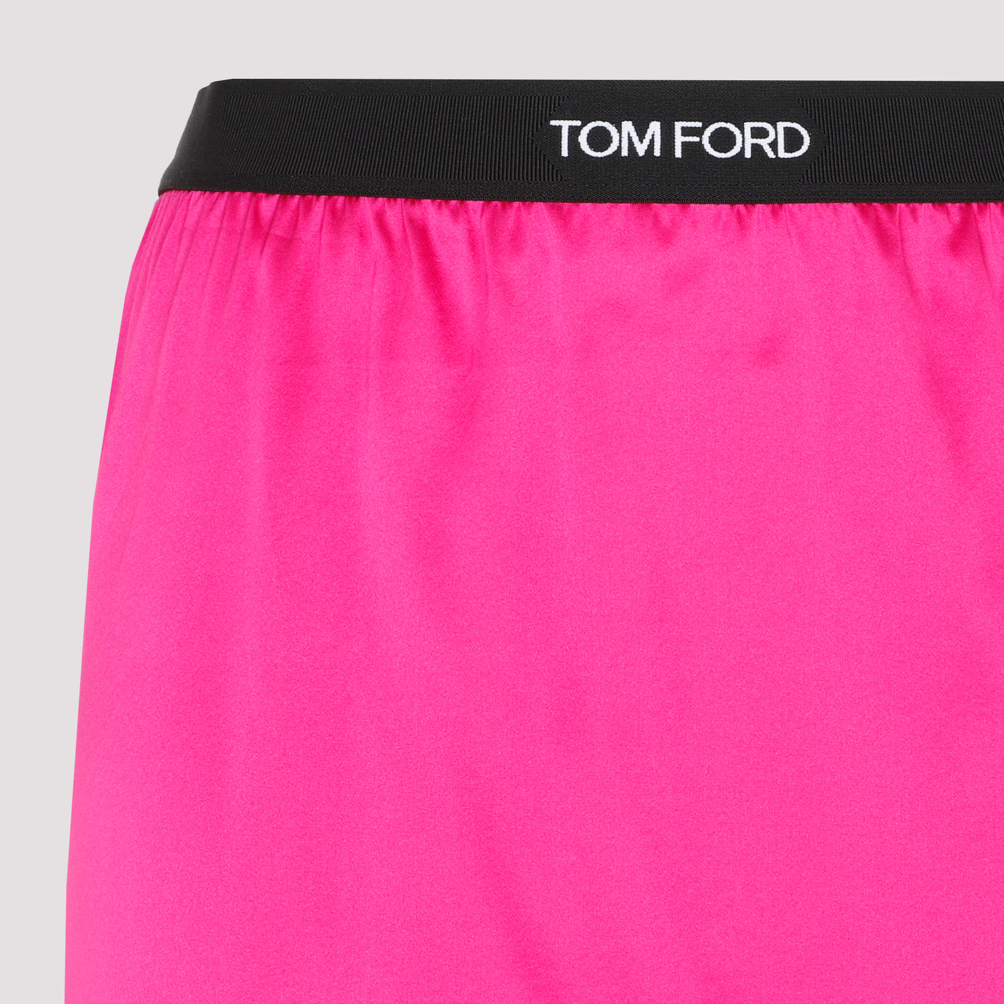 TOM FORD LOGO-WAISTBAND MINI PENCIL SKIRT