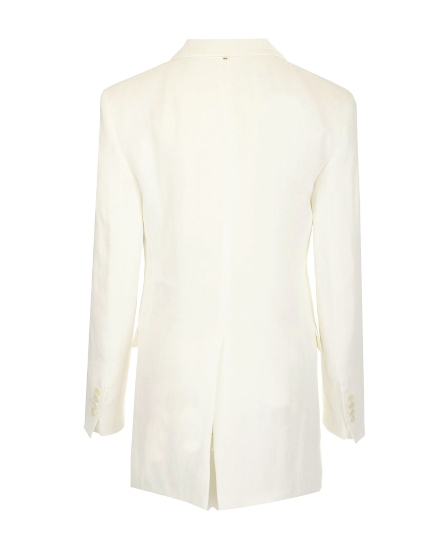 Sportmax Oversized Concealed Fastened Blazer In White