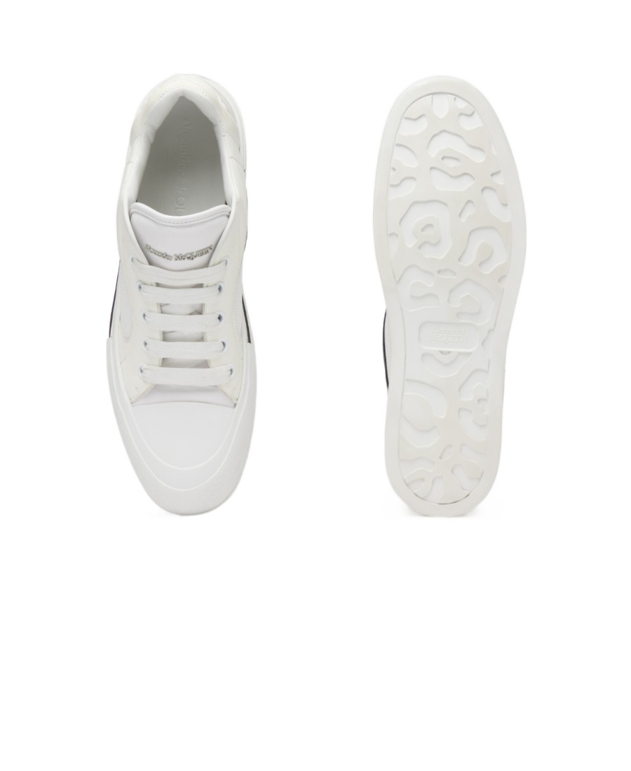 Alexander Mcqueen Skate Deck Plimsoll Low-top Sneakers In White