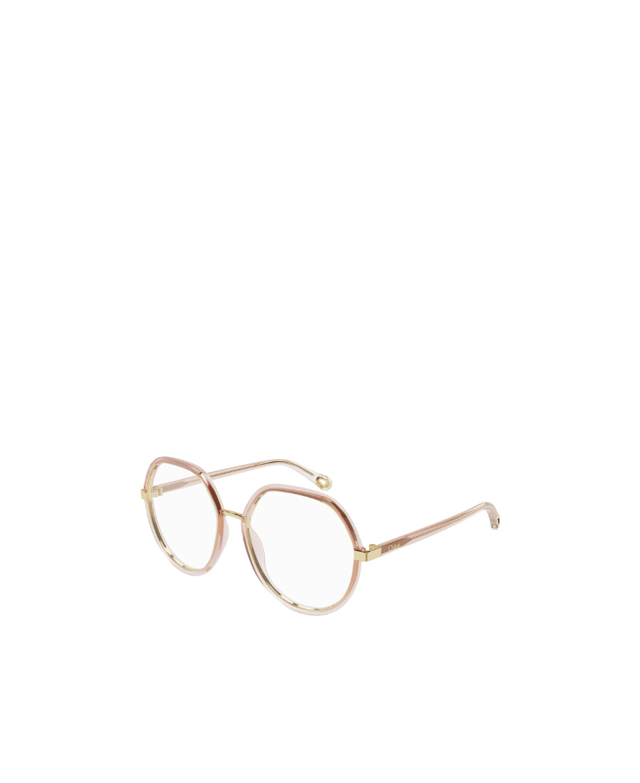 Chloé Oversized Round Glasses In White