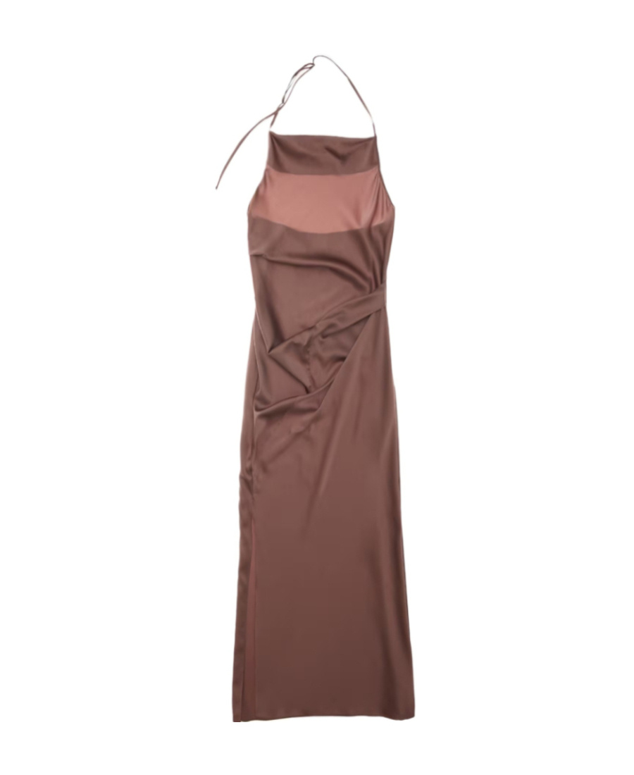 Helmut Lang A Neckline Dress In Red