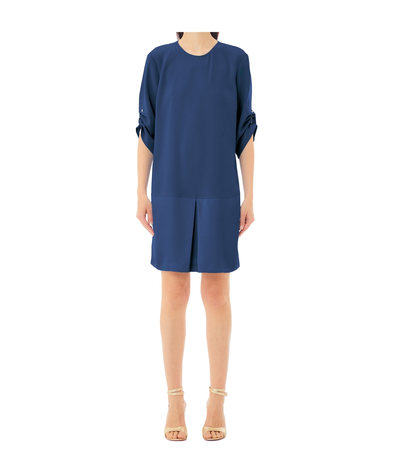 Liu •jo Crepe Mini Skirt In Blue