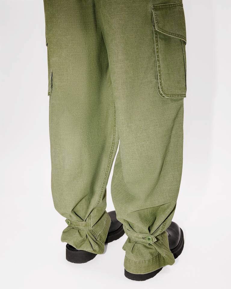 Kenzo Belt Loops Slacks In Green