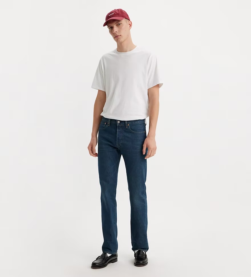 Levi's 511 Logo-patch Straight-leg Jeans In Blue