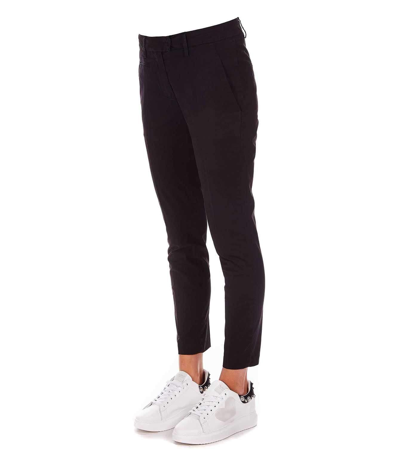 Dondup Straight Casual Pants In Black