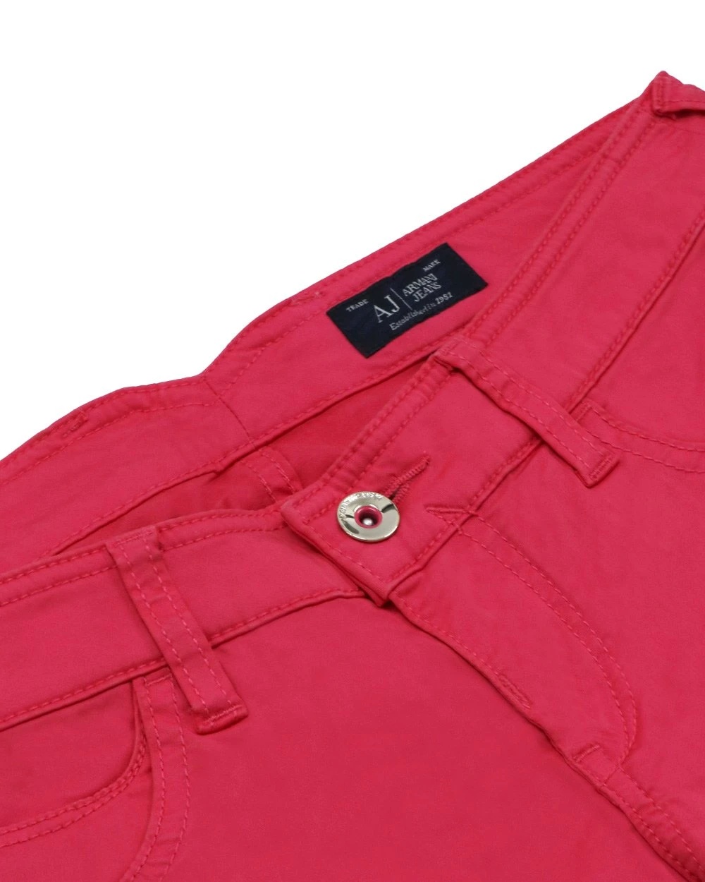 Shop Armani Jeans Logo Jeans In Pink