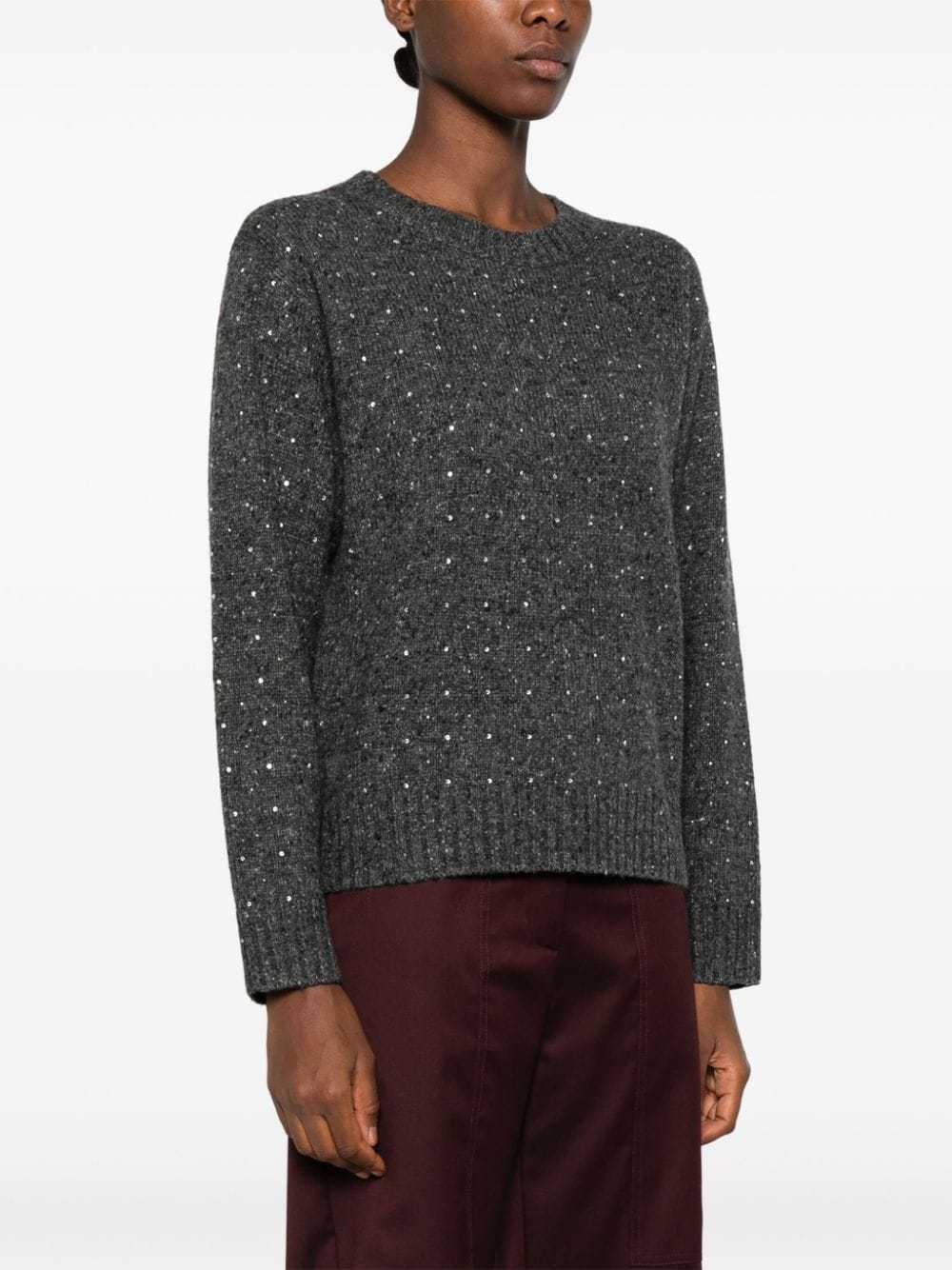 Shop Pinko Round Neck Sweater In Black