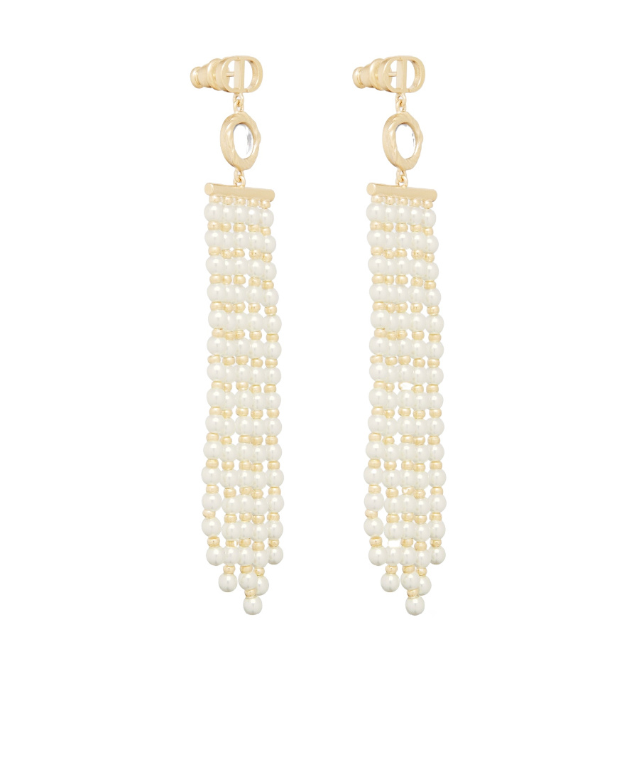 Dior La Parisienne Earrings In White