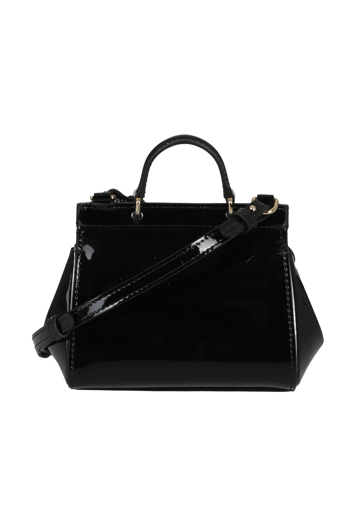 Dolce & Gabbana Top Handle Shoulder Bag In Black