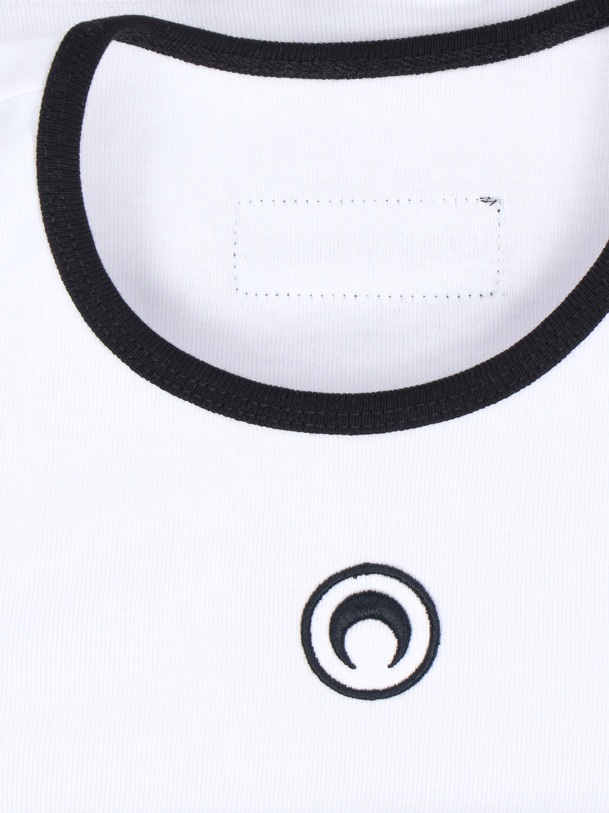 Marine Serre Cotton Top With Embroidered Logo In White
