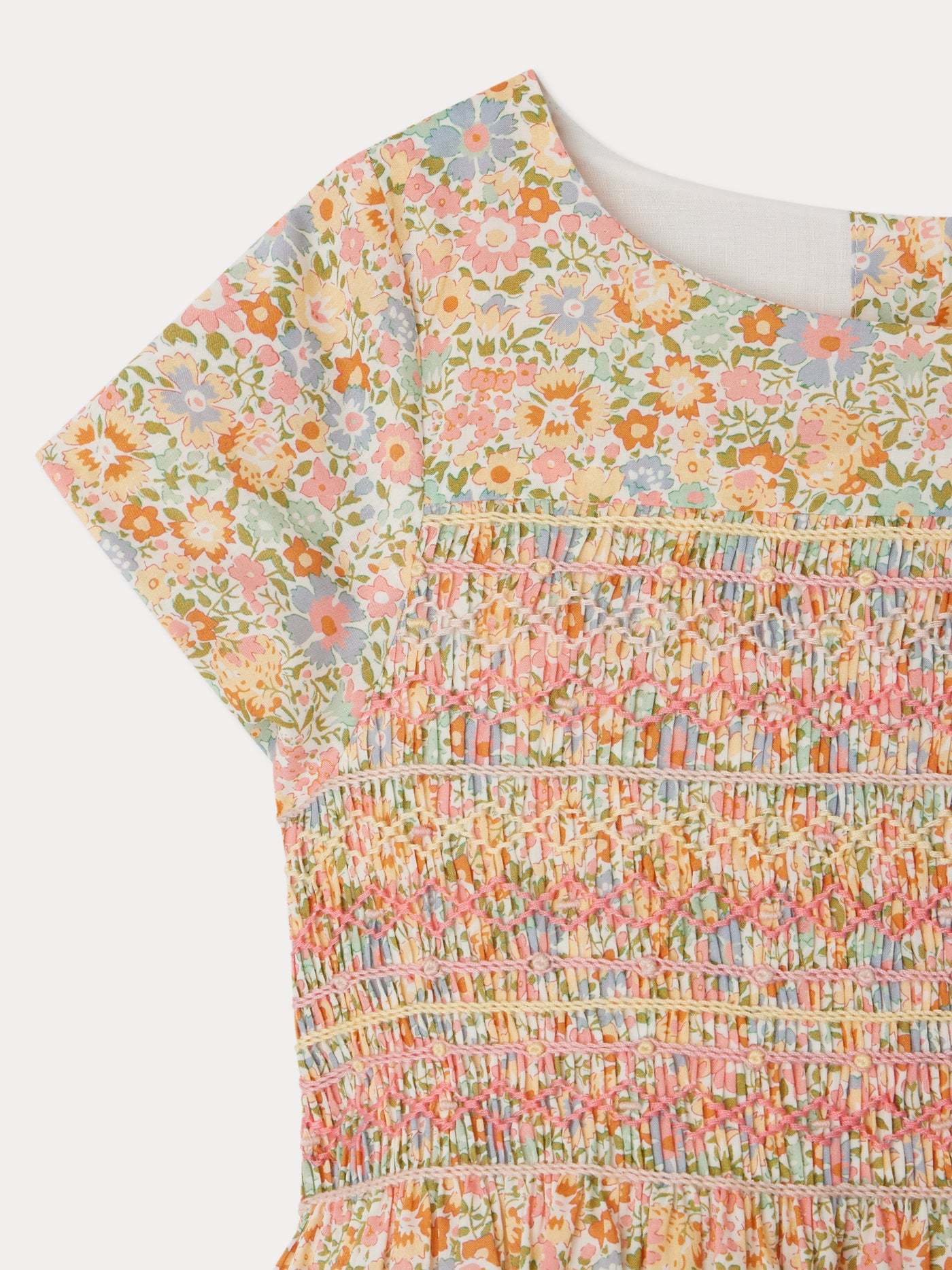 Bonpoint Duchesse Cotton Dress In Nude