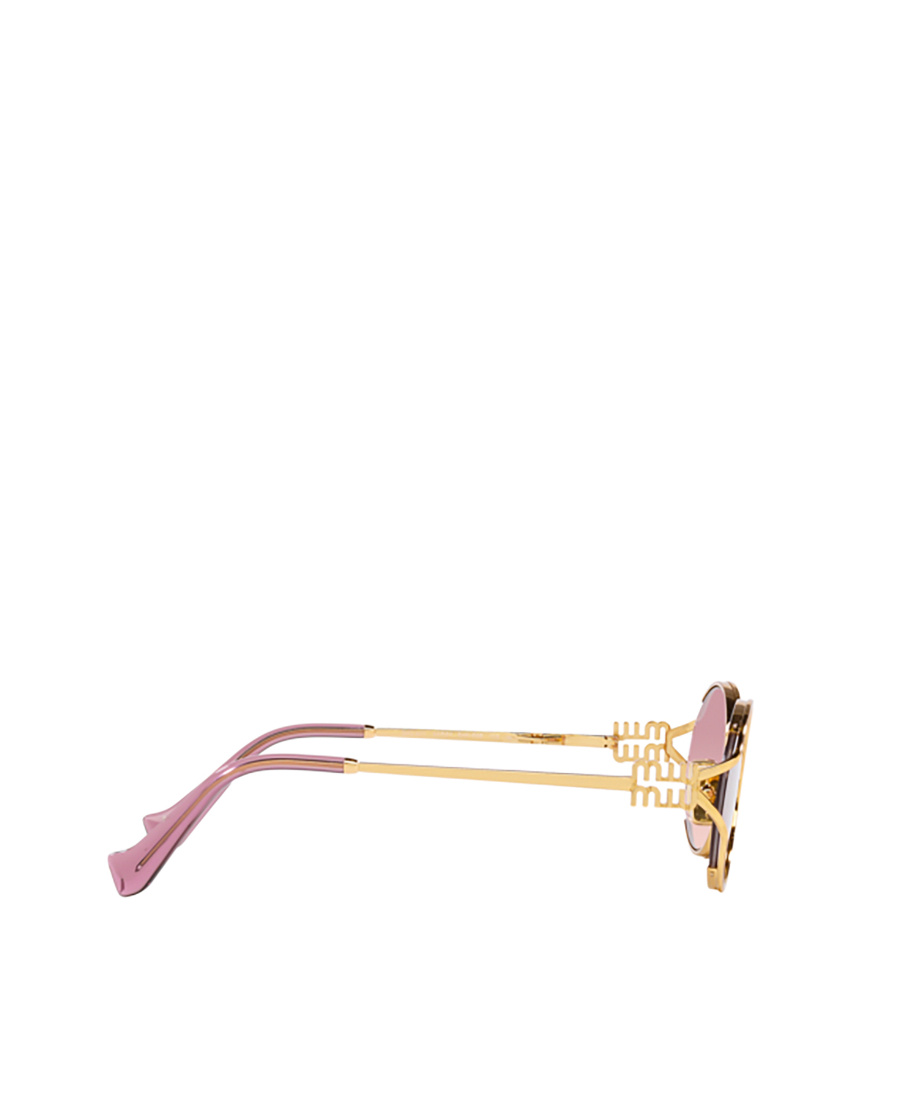 Miu Miu Logo Sunglasses In Pink