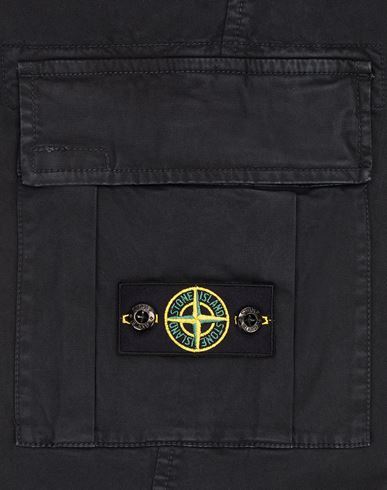 Stone Island Compass-patch Straight-leg Trousers In Black