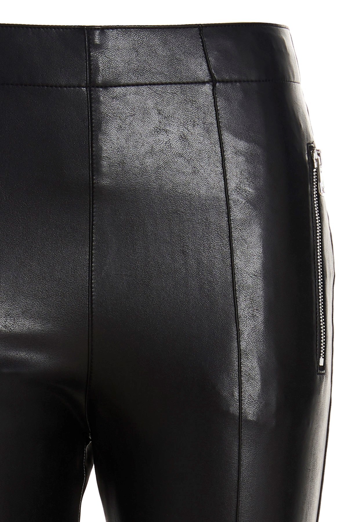 Ermanno Scervino Skinny-cut Leather-look Trousers In Black