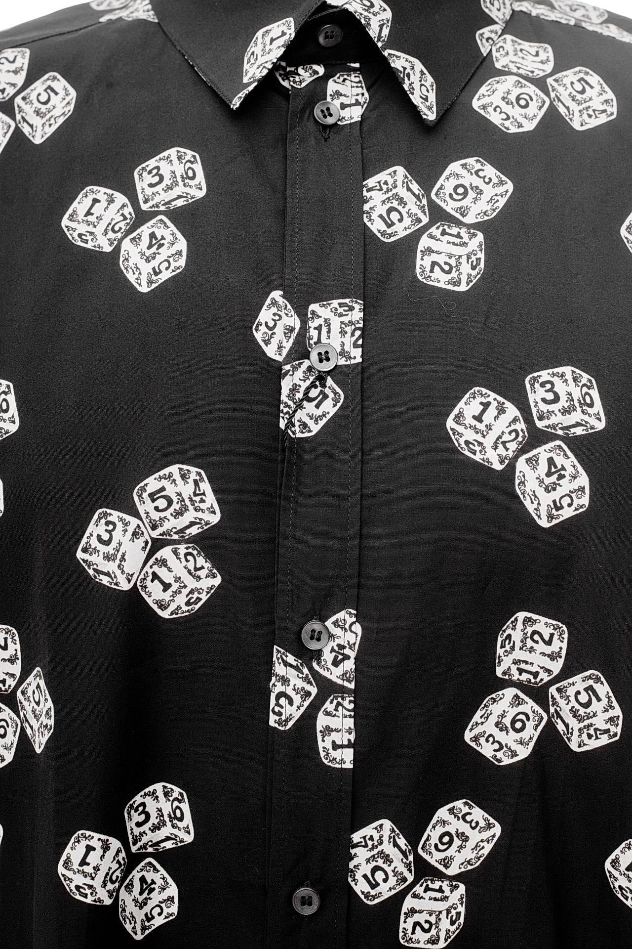 DOLCE & GABBANA PRINTED LONG-SLEEVED SHIRT