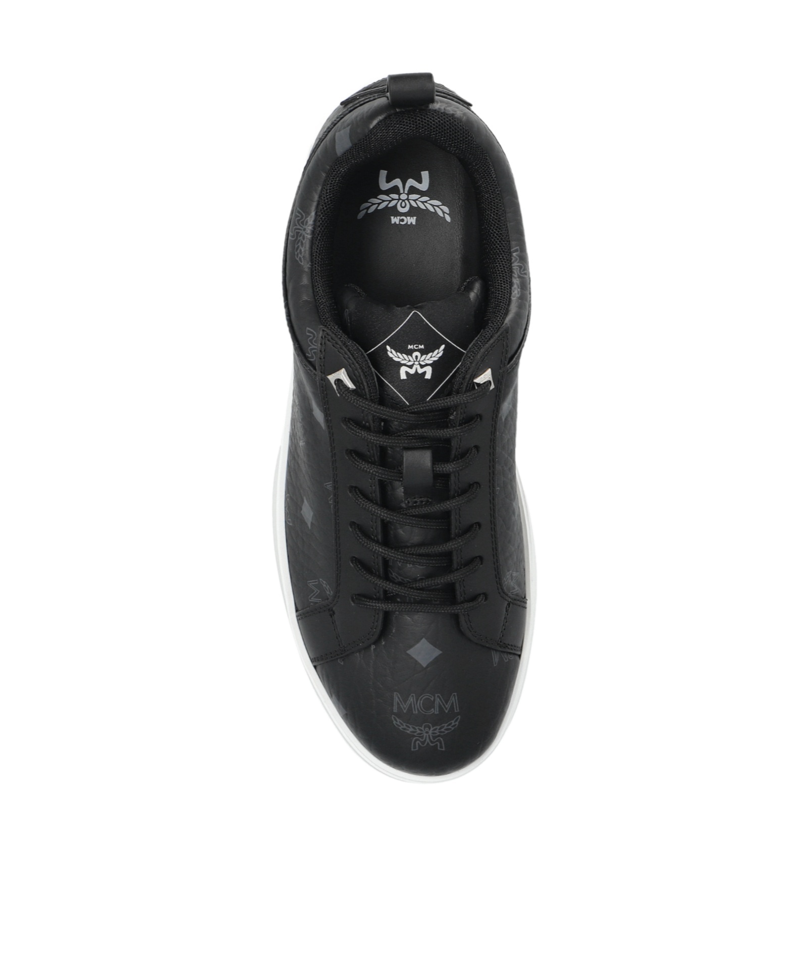 Mcm Round-toe Low-top Casual Shoes In Black