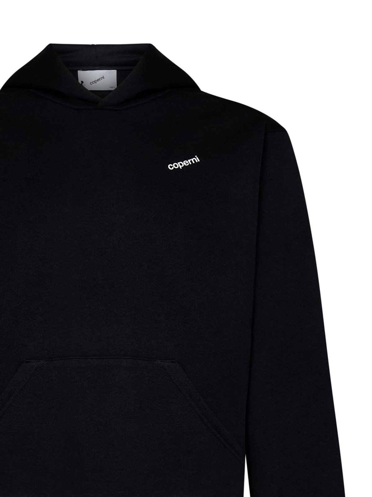 Coperni Black Hoodie With Logo Print On The Rear In Black