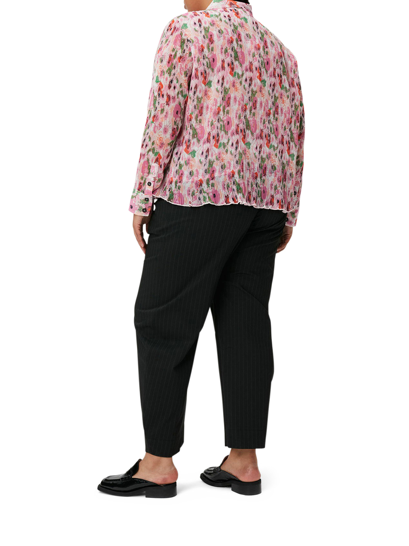 Ganni Floral-print Shirt In Pink