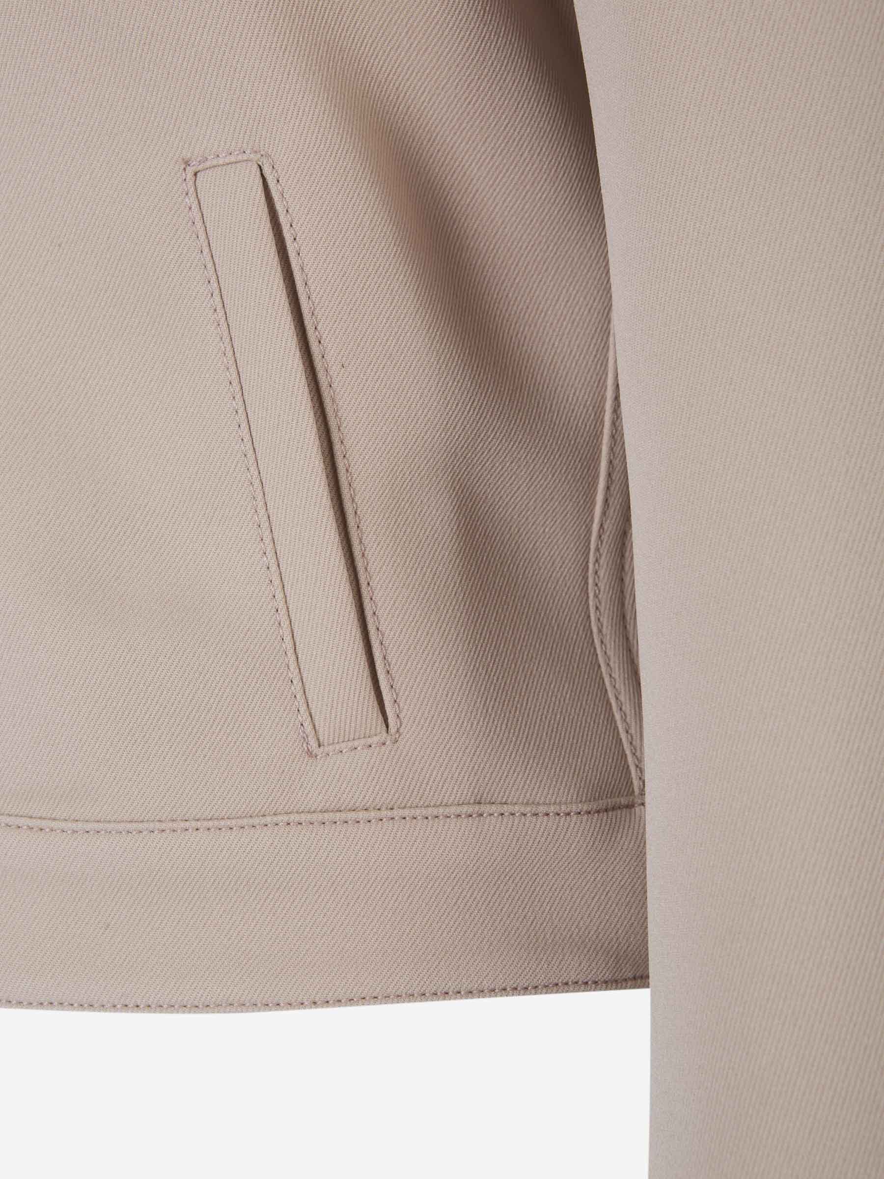COURRÈGES TRUCKER BUTTON-FASTENING TWILL JACKET
