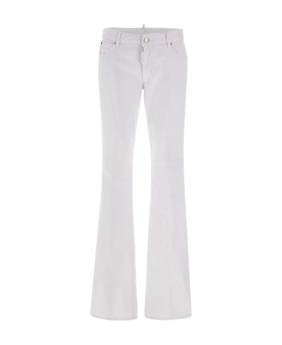 Dsquared2 Logo-patch Flared Jeans In White