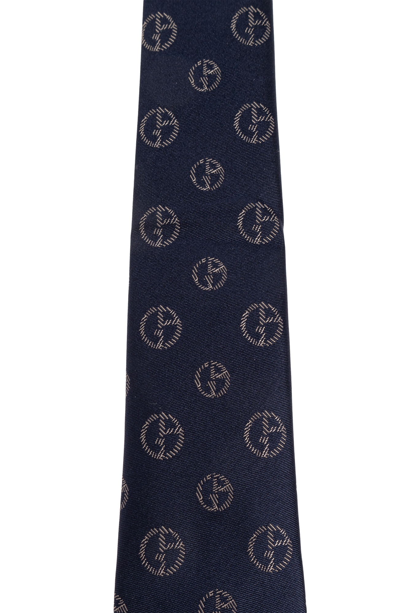 Giorgio Armani Pointed Tie In Blue