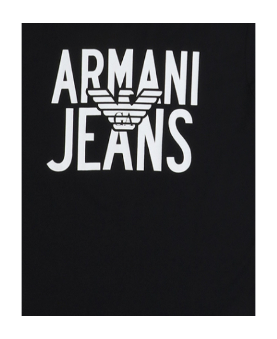 ARMANI JEANS NAVY BLUE SHORT-SLEEVED T-SHIRT