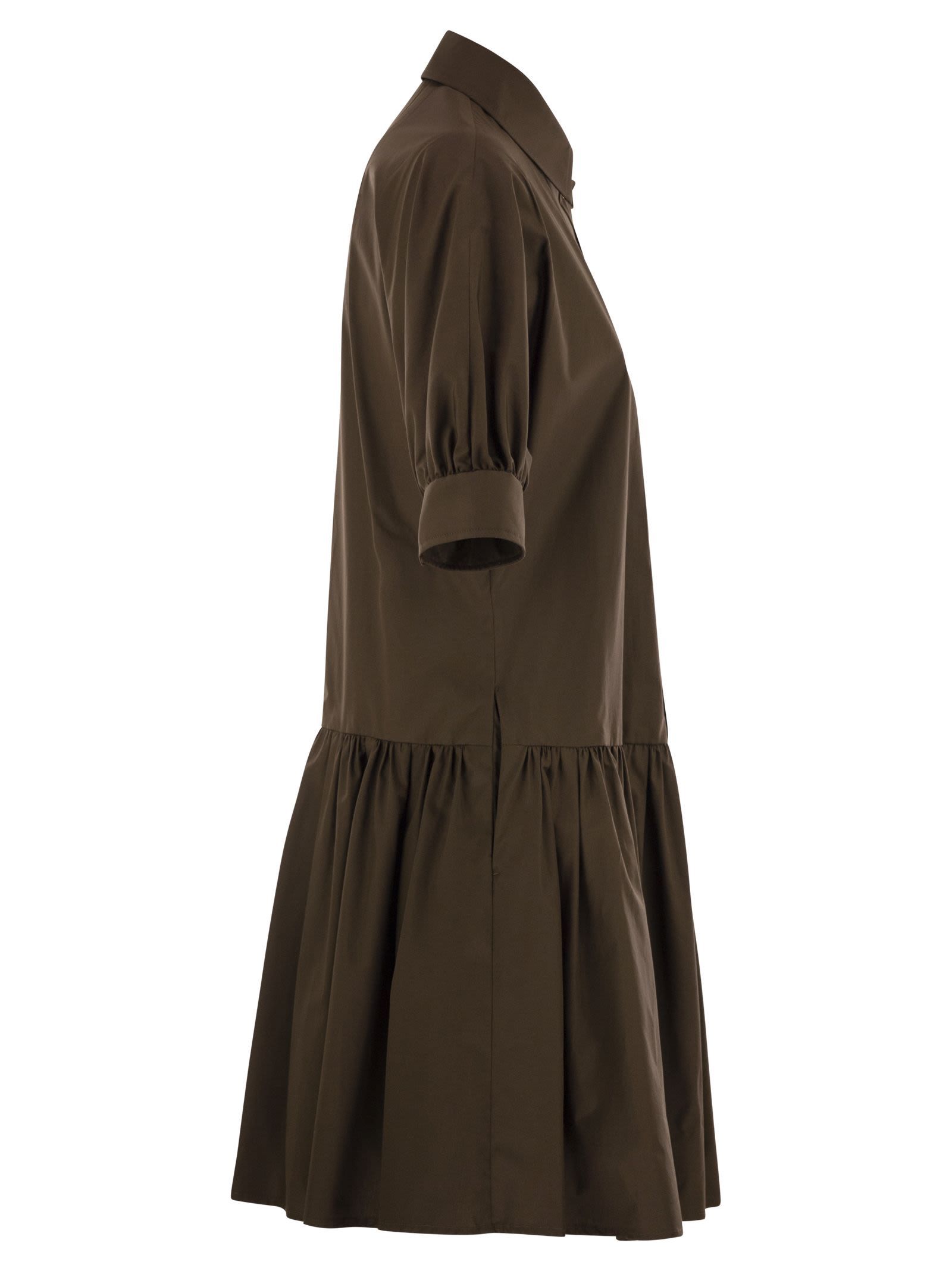 Max Mara Lapel Short Sleeve Dress