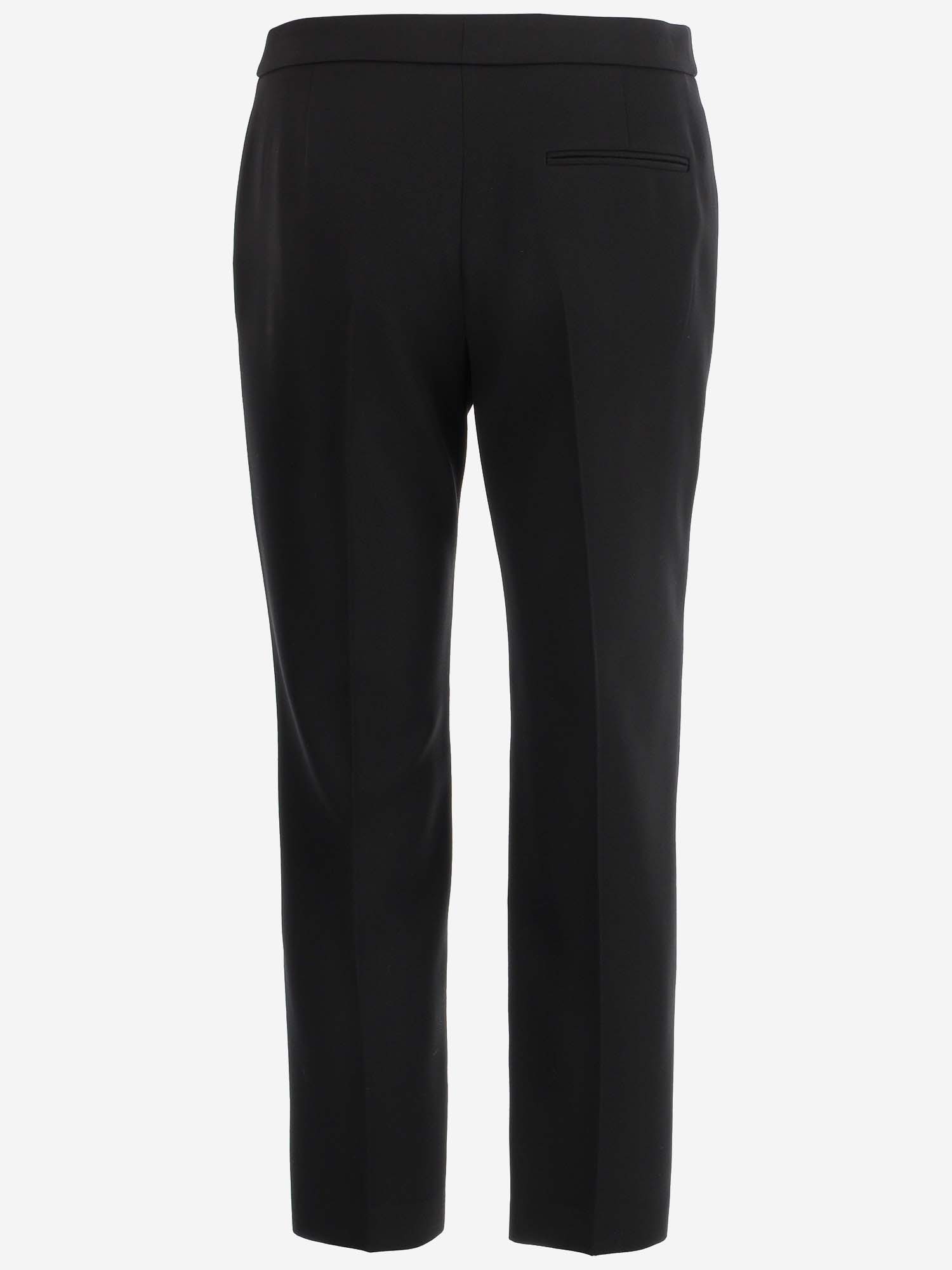 Alexander Mcqueen Tailored Cropped Trousers In Black