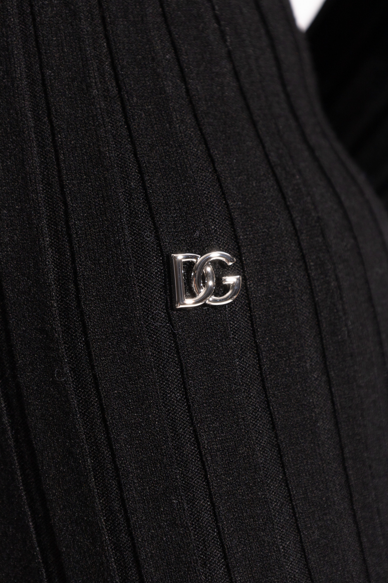 Dolce & Gabbana Jersey Calf-length Dress With Dg Logo Details In Black