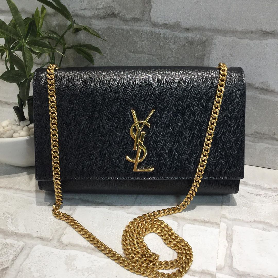 Saint Laurent Flip Shoulder Bag In Black