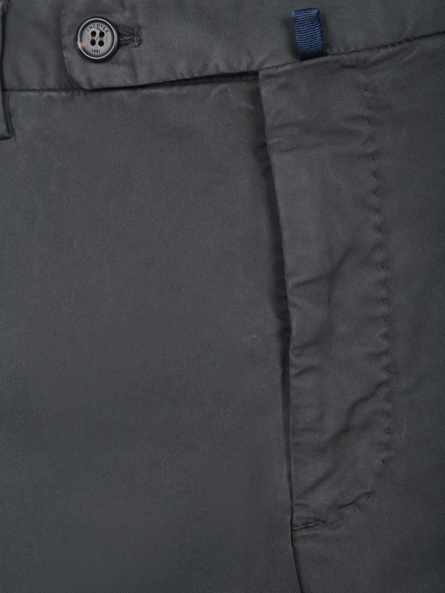Incotex Tailored Grey Trousers With Classic Button Closure In Gray