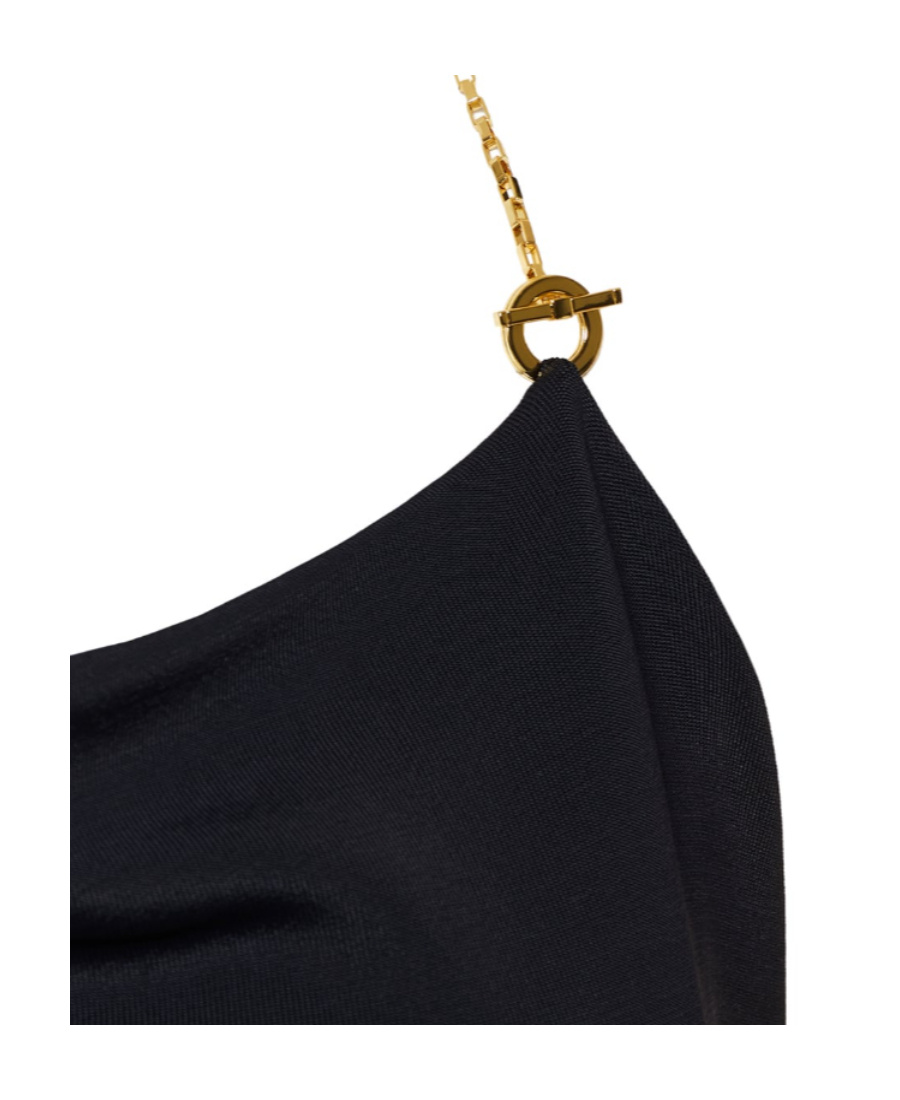 Bottega Veneta Stretch Viscose Dress In Black