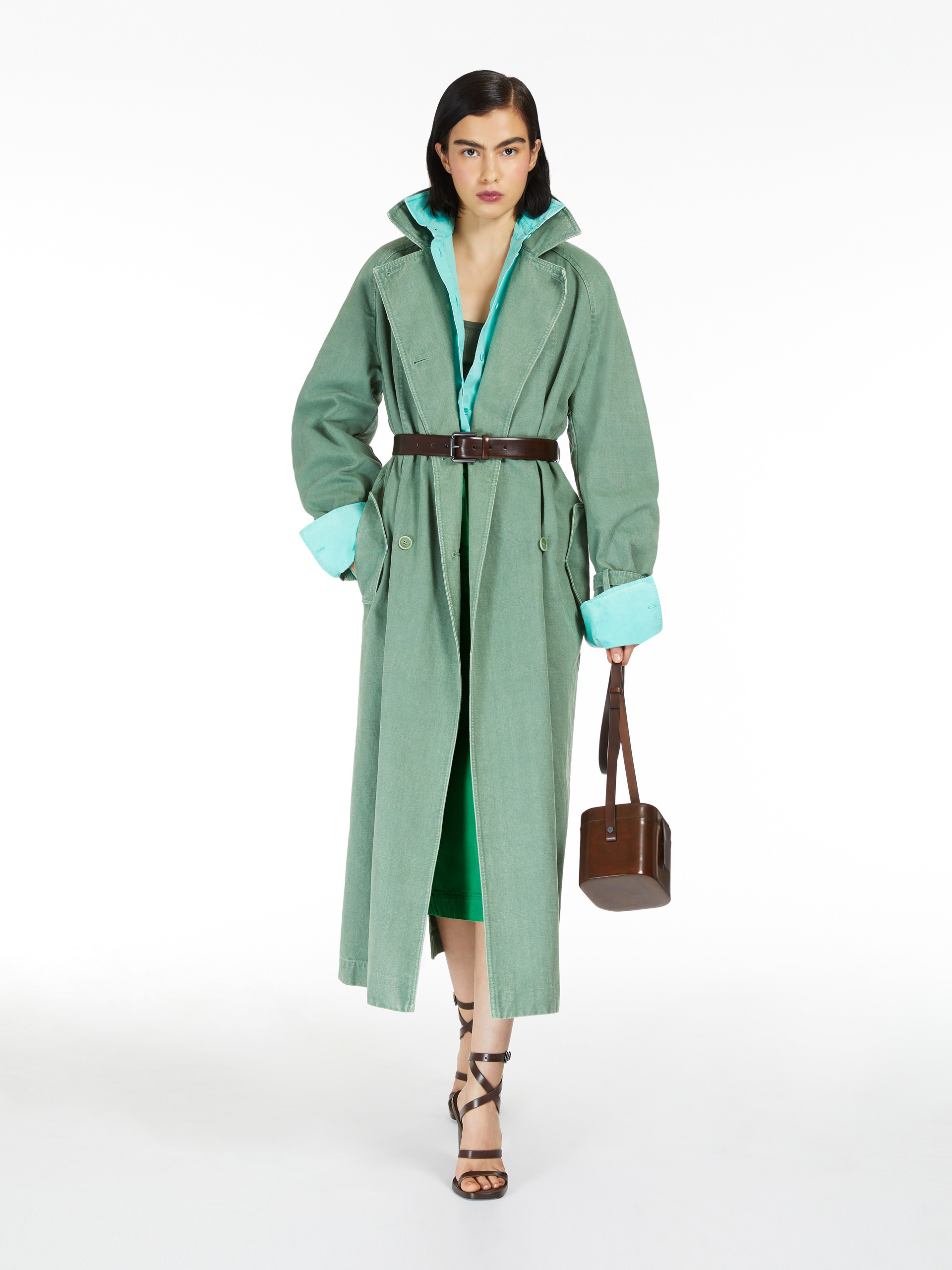 Max Mara Rib Round-necked Vest In Green