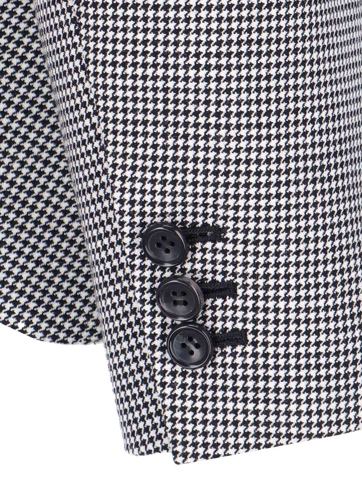 Comme Des Garçons Asymmetric Blazer With Notched Lapel Design In Black