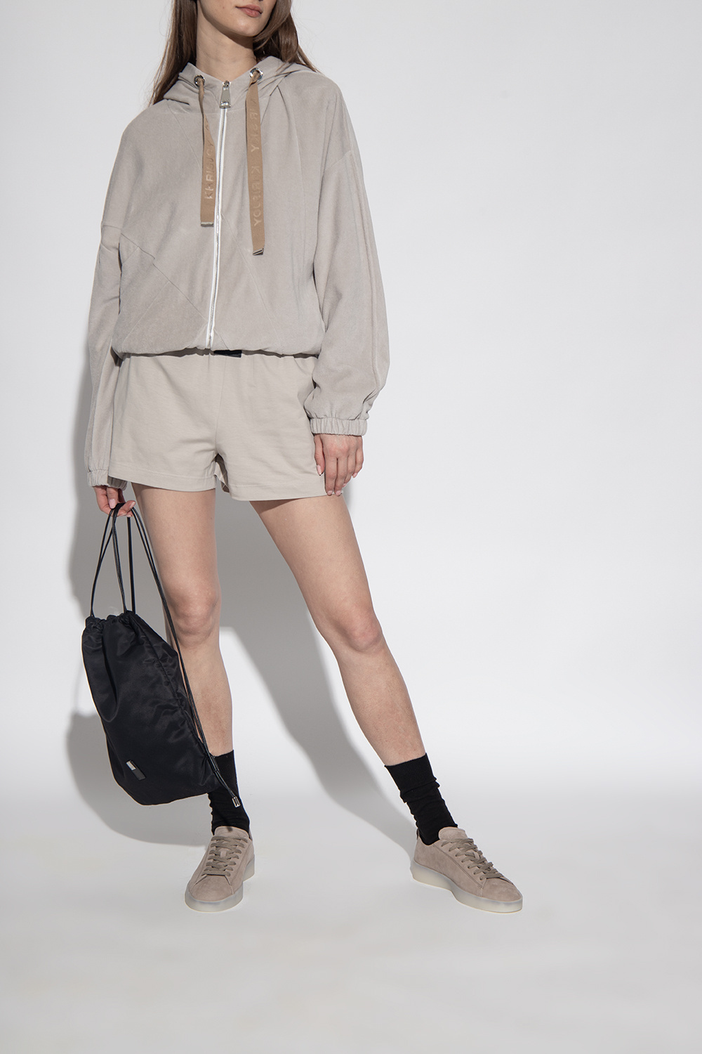 Essentials Round-headed Sneakers In Nude