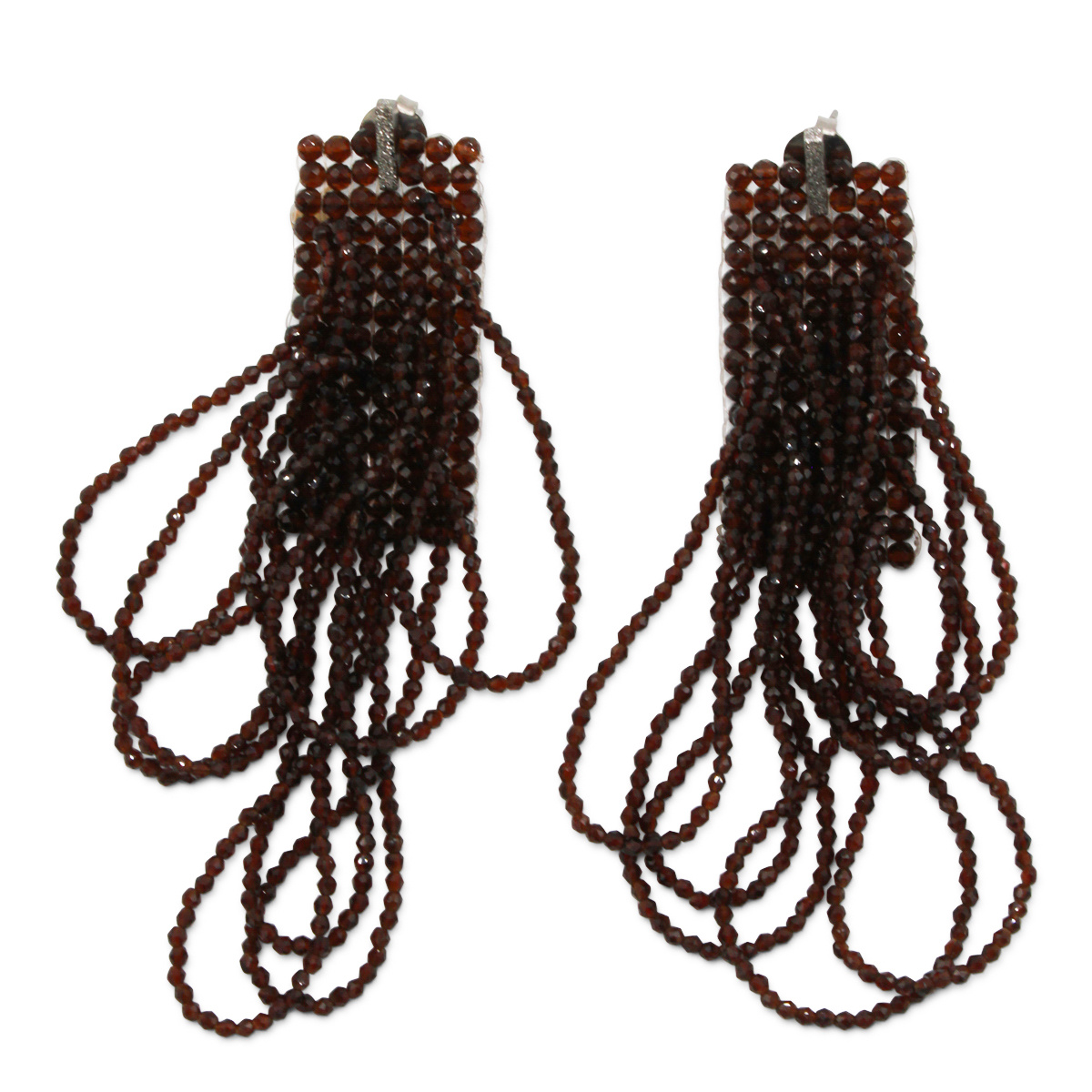 Brunello Cucinelli Beaded Earrings In Black