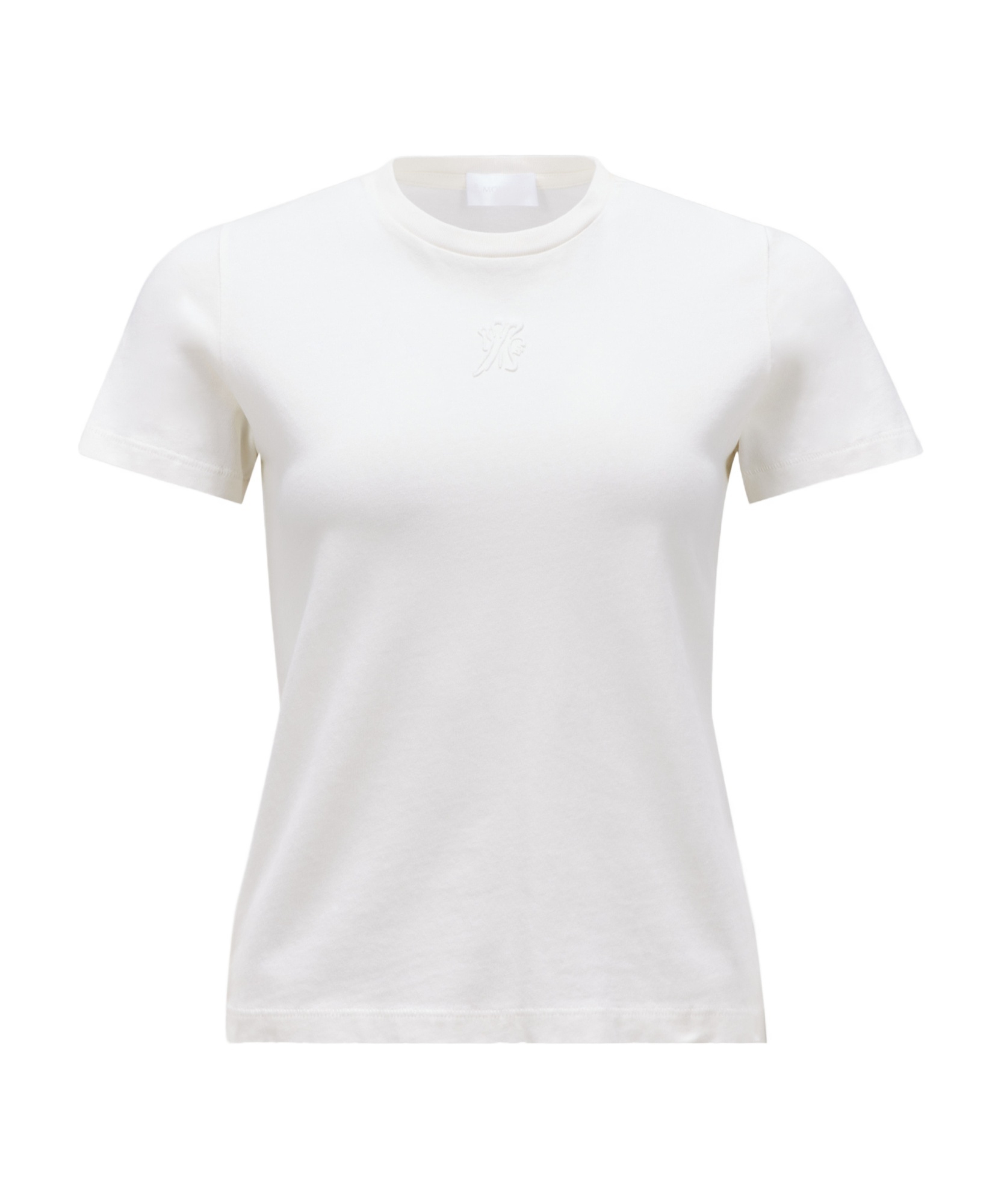 Moncler Logo-embroidered Cotton T-shirt In White