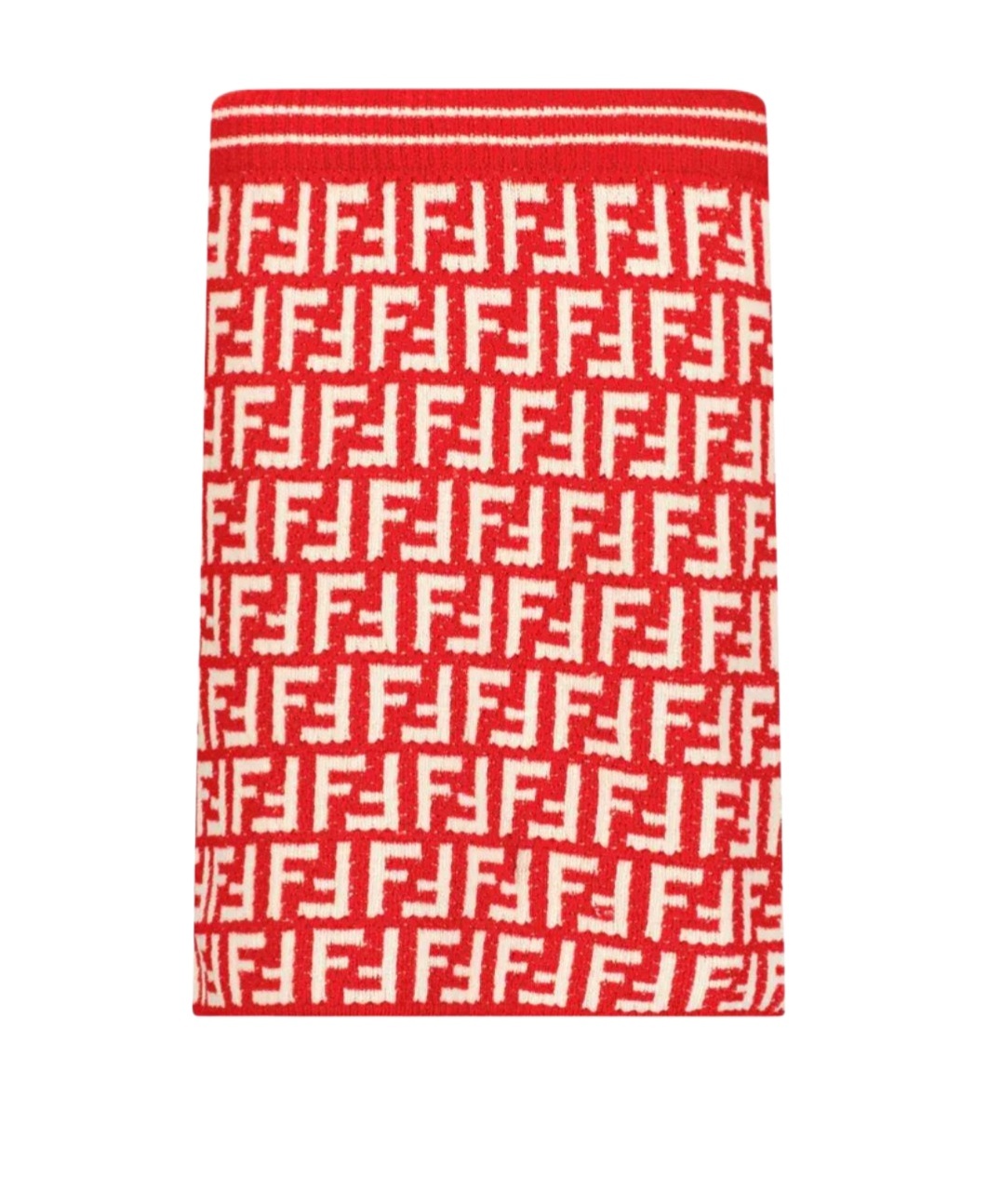 Fendi Elastic Waist Skirt In Red