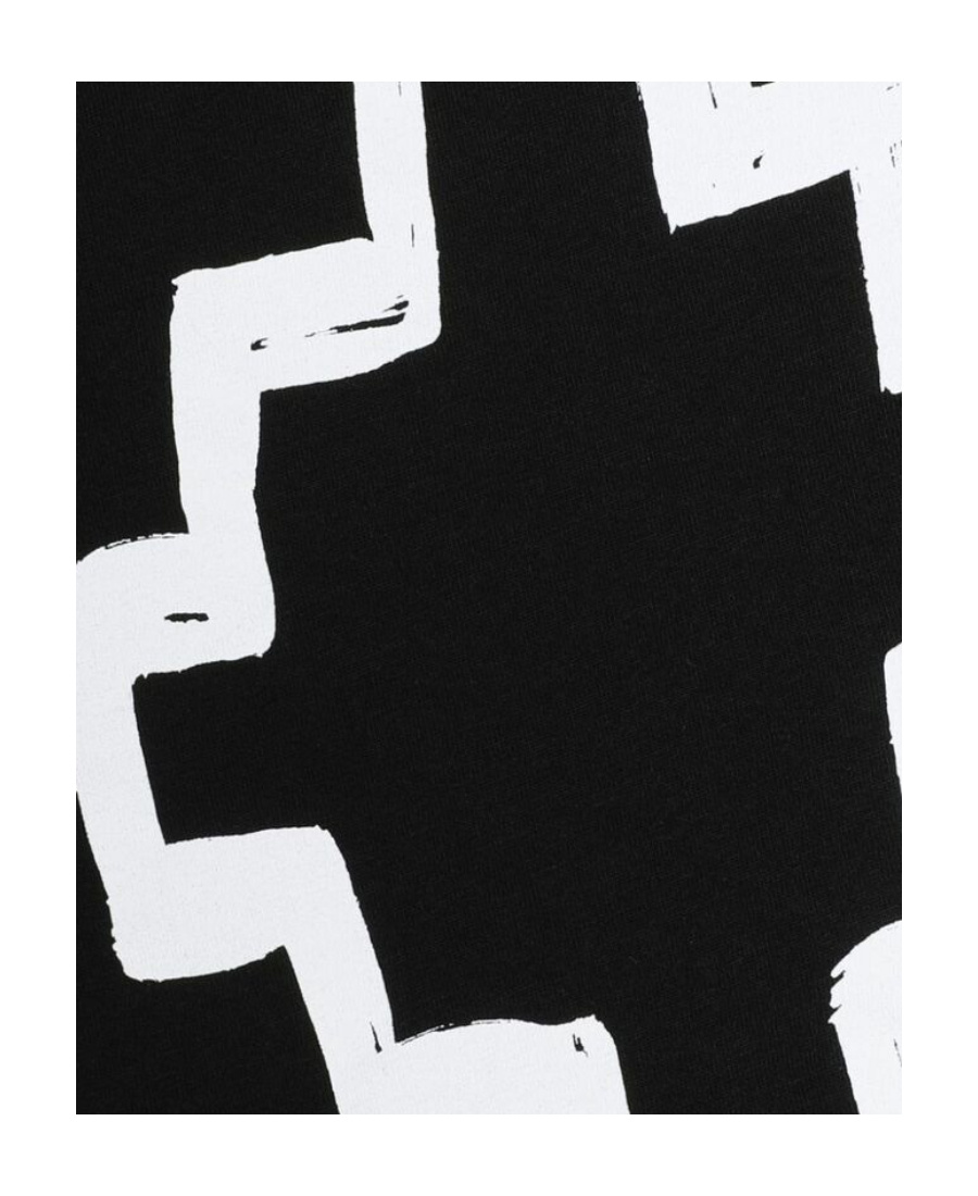 Marcelo Burlon County Of Milan Basic Logo T-shirt S/s Black White In Black