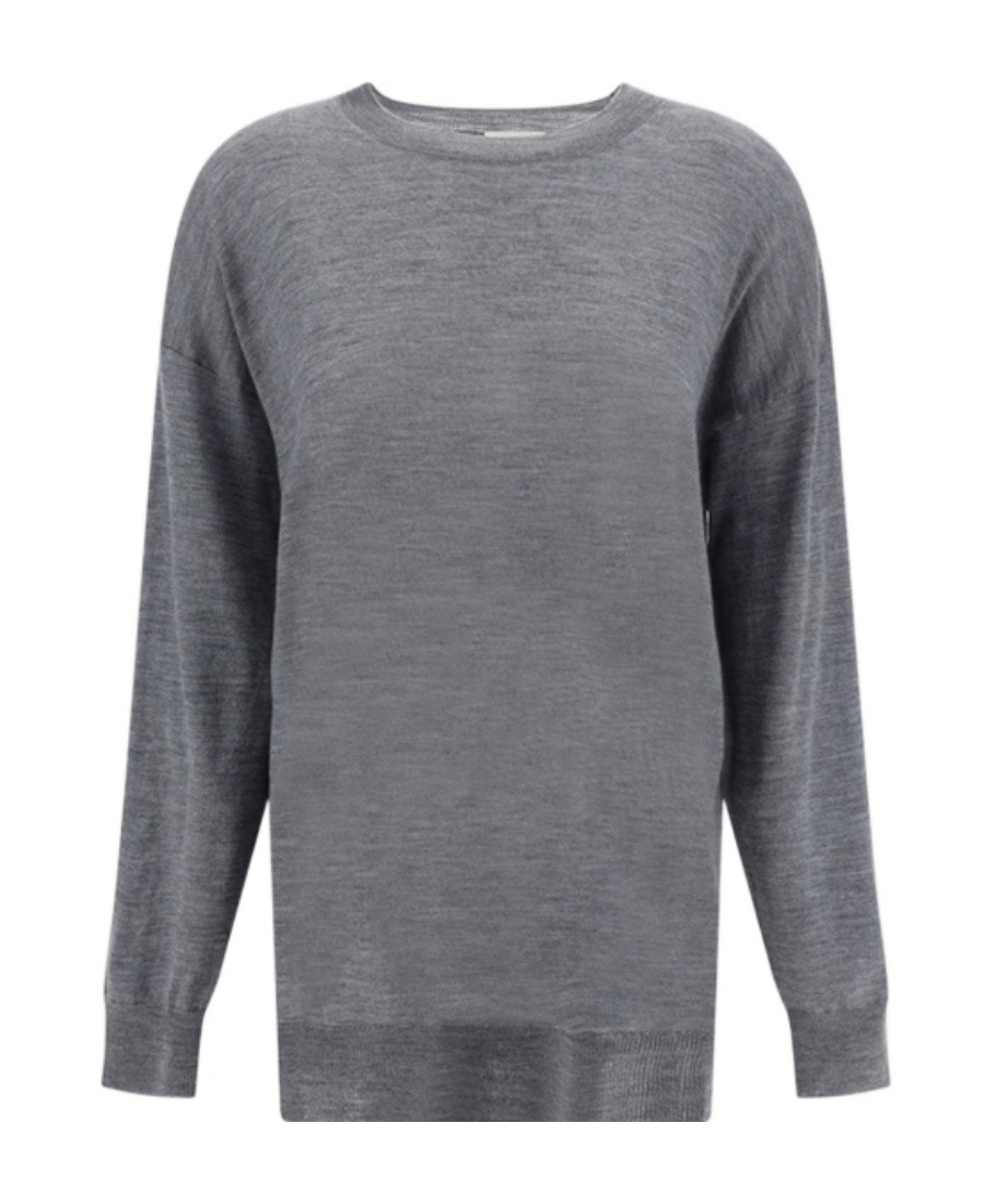 Shop P.a.r.o.s.h Long-sleeved Sweater In Gray