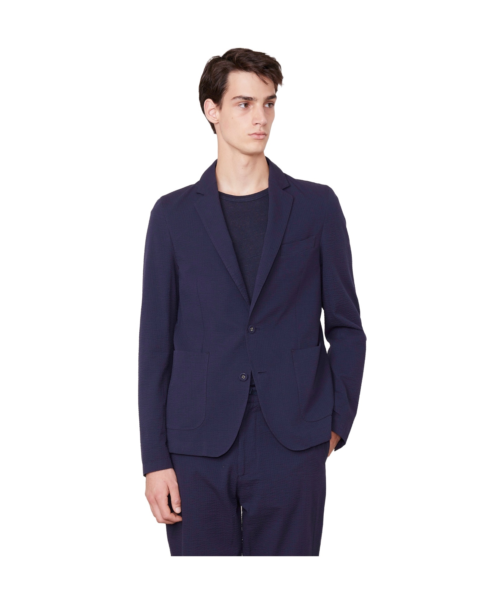 OFFICINE GENERALE NEHEMIAH SEERSUCKER BLAZER